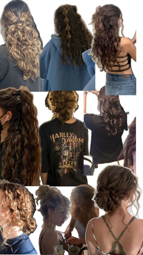 Wavy Ponytail, Curly Hair Photos, Vlasové Trendy, Curly Hair Styles Easy, Hairdos For Curly Hair, Hair Stylies, Curly Hair Inspiration, Curly Girl Hairstyles, Curly Hair Care