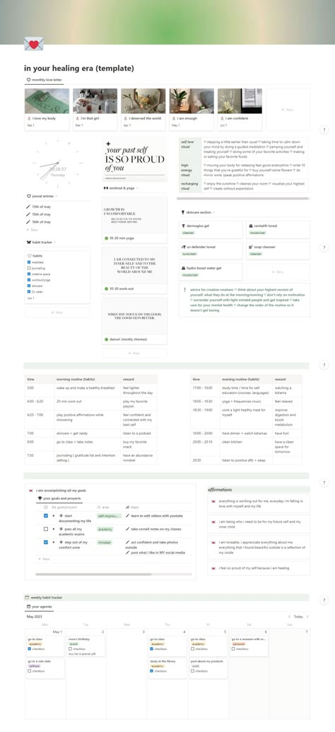 organization 2023 free notion templates Notion 2024 Goals, 2024 Notion Template, Notion Notes Ideas, Wellness Notion Template, Notion Self Care Templates, Notion School Notes, 75 Hard Notion Template, That Girl Notion Template, 2023 Notion Template