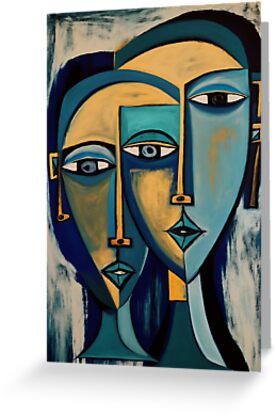 Two Faced Paintings, Abstract Face Painting, Faces Abstract, Head Abstract, Abstract Figure Art, Abstract Portrait Painting, Watercolor Art Landscape, Abstract Face Art, Deep Art