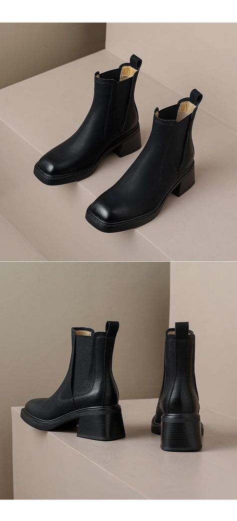 Good quality long gives good size but the ribbons tighten a little. Ankle Boots With Heels, Ankle Shoes For Women, Womens Boots For Fall, Womens Work Shoes, Autumn Shoes, Casual Shoes Outfit, Work Shoes Women, Shoes Outfit Fashion, Boots Casual