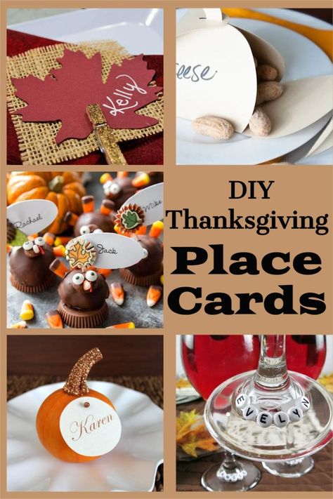 Make DIY table name cards or printable Thanksgiving place cards for your Thanksgiving Dinner table. See these cute ideas for DIY place cards for Thanksgiving table favors for your guests. #DIYTabllleNameCards #DIYPlaceCards #PrintablleThanksgivingPlaceCards #ThanksgivingTableFavors #myturnforus Thanksgiving Table Favors, Thanksgiving Name Cards, Place Card Ideas, Easy Diy Thanksgiving, Thanksgiving Leaves, Diy Place Cards, Place Settings Thanksgiving, Thanksgiving Favors, Thanksgiving Place Cards