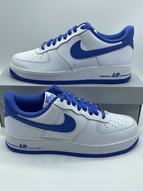 Nike Air Force 1 '07 White Medium Blue DH7561-104 Men's Multi Size NEW Get a price at https://copapair.com/nike-air-force-1-07-white-medium-blue-dh7561-104-mens-multi-size-new/ Nike Air Force 1 Blue And White, White And Blue Air Force 1, White Air Force Ones Outfit, Air Force One Outfit, Drippy Shoes, Blue Air Force 1, Blue Nike Air Force, White Air Force Ones, Shoes Wishlist