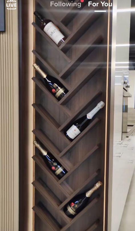 Bar Cupboard Ideas For Home, Corner Wine Bar Ideas, Fireplace Wine Rack, Wine Rack Design Modern, Wine Bottle Display Wall, Bar Cupboard Ideas, Police Za Vino, Wine Shelves Wall, Wine Shelf Ideas