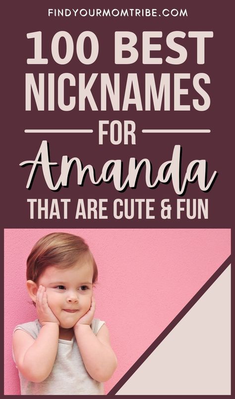 Looking for a nickname for your little princess? Check out this list of adorable nicknames for Amanda you'll fall in love with! Creative Nicknames, Rustic Boy Names, Cool Middle Names, Vintage Boy Names, Strong Baby Names, Funny Nicknames, Names For Boys List, Good Nicknames, Uncommon Baby Names