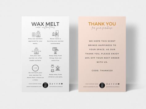 Product Description Card, Printing Templates, Plant Care Instructions, Jewelry Care Instructions, Thank You Card Template, Care Card, Change Text, Card Inspiration, Food Packaging