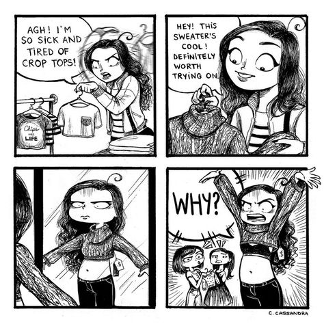 C. Cassandra dump. - Imgur C Cassandra Comics, Cassandra Comics, Cassandra Calin, C Cassandra, Sarah's Scribbles, The Awkward Yeti, Women Problems, Online Comics, Humor Grafico