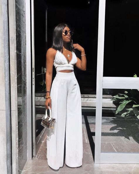 Elegantes Party Outfit, Cruise Fits, White Party Outfit, Vestiti Edgy, Elegant Outfits, Fits Inspo, All White Outfit, Modieuze Outfits, Elegantes Outfit