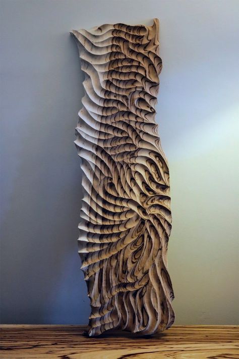 Tall Narrow Artwork, Plywood Art, Wood Sculpture Art, Wooden Sculptures, Wooden Artwork, Ceiling Murals, Guided Art, Wood Wall Art Diy, Wood Art Projects