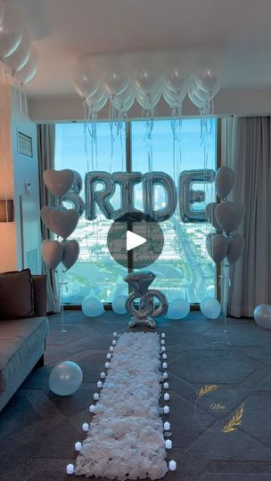 2.2K views · 1K reactions | Bride Balloon Decoration.🤍👰‍♀️💍Are you celebrating your bachelorette party in Las Vegas? Let Nini Luxury Decor make your bridal party unforgettable!🤍💍👰‍♀️
#bacheloretteparty #bachelorette #bridetobe #bride #bridedecoration #bridalparty #brideroom #brideandgroom #vegasdecor #lasvegasbride
#decoratedhotelroom #hotelroomdecor #vegasroomdecor #romanticsurprise | Vegas Luxury Event Decorator | DJ Khaled · Do You Mind Bride Balloon, Las Vegas Bride, Vegas Luxury, Bride To Be Balloons, Brides Room, Romantic Surprise, Dj Khaled, Luxury Event, Luxury Decor