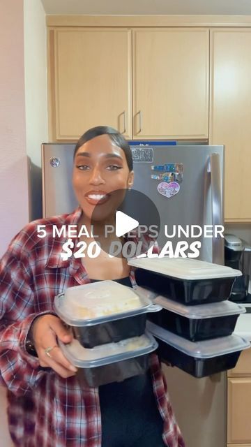 Danisha Brown on Instagram: "Meal prep ebook in bio . Another meal prep week under $20 #mealprep #mealprepideas #mealprepping #mealplans #mealplanning #mealideas" Super Simple Meal Prep, Easy Healthy Meal Prep For The Week Clean Eating, Easiest Meal Prep For The Week, Low Effort Meal Prep, Meal Prep On A Budget For Two, Cheap Meal Prep For The Week, Meal Prep For The Week Family, Easy Healthy Meal Prep For The Week, Dinner Meal Prep For The Week