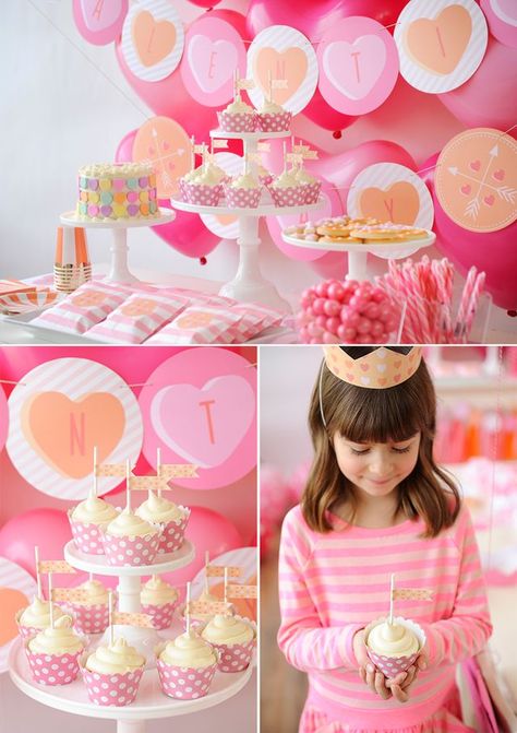 Conversation Hearts Valentine’s Day Party for Kids | Minted. | Bloglovin’ Valentine Ideas For Kids, Valentine Dance, Galentine's Party, Girl Parties, Home Weddings, Party Hardy, Galentines Party, Valentine Party, Conversation Heart