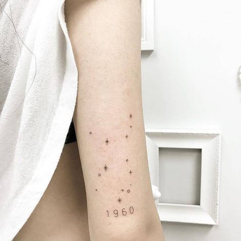 Mathematical Tattoo, Orion Tattoo, Star Constellation Tattoo, Virgo Constellation Tattoo, Virgo Constellation, Virgo Tattoo, Constellation Tattoo, Explore Tattoo, Gemini Tattoo