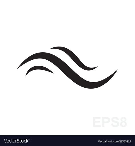 Go With The Flow Illustration, Wave Line Illustration, Wave Vector Illustration, Water Flow Drawing, Flow Symbol, River Symbol, Water Graphic Design, Sea Symbol, Ripple Logo