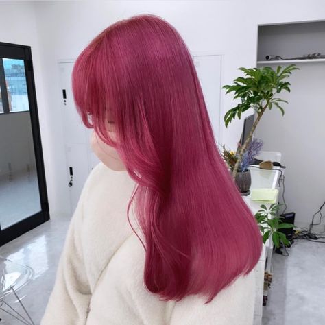 Dark Cherry Pink Hair, Plum Pink Hair, Flash Pink Hair, Berry Pink Hair Color, Light Magenta Hair, Dark Vivid Hair Color, Reddish Pink Hair, Deep Pink Hair, Cherry Pink Hair