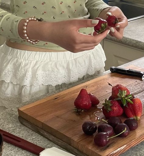 Spring Aesthetic, Spring Vibes, Strawberry Shortcake, Summer Aesthetic, Dream Life, Strawberries, Summer Vibes, Mood Board, A Woman