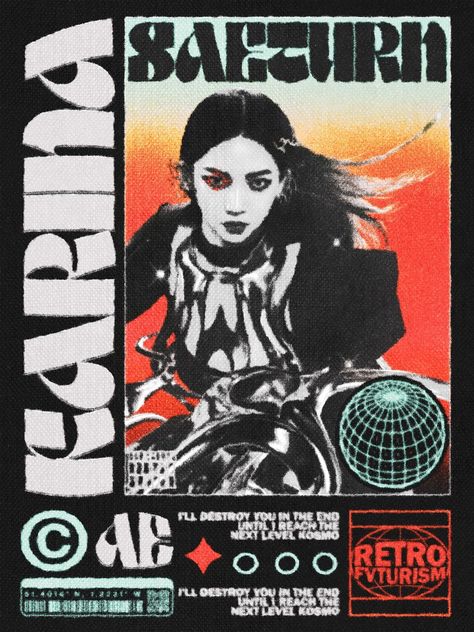 aespa poster edit graphic design acid 90s Poster Art, Aespa Design Graphic, Hyperpop Graphic Design, Sprobuj Y2k Graphic Design, Artwork Design Poster Kpop, Threshold Graphic Design, Goth Design Graphic, Acid Design Poster, Anti Design Graphic Poster