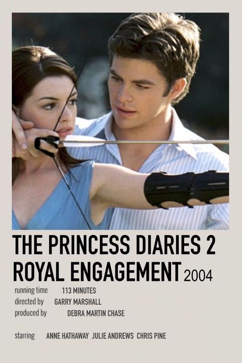 The Princess Diaries Poster, 2000s Romcoms, Princess Diaries Aesthetic, Princess Diaries 2, Diary Movie, The Princess Diaries, Movies To Watch Teenagers, Classic Films Posters, Polaroid Posters