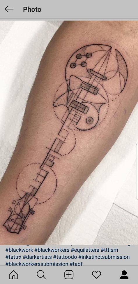 Guitar Pic Tattoo, Abstract Guitar Tattoo, Electric Guitar Tattoo Design, Guitar Tattoo For Men, Electric Guitar Tattoo, Guitar Tattoos, Music Symbol Tattoo, Guitar Sketch, Jack Tattoo