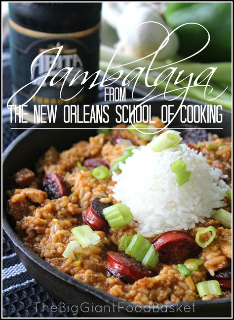 The Big Giant Food Basket: Cajun Vs. Creole Plus an Authentic Jambalaya Recipe Authentic Jambalaya Recipe, Shrimp Creole Recipe Easy, New Orleans School Of Cooking, Creole Jambalaya Recipe, Slow Cooker Jambalaya, Cajun Jambalaya, Chicken And Sausage Jambalaya, Sausage Jambalaya, New Orleans Recipes