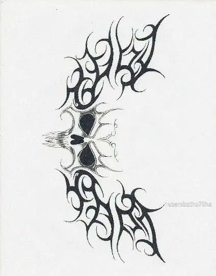 Tramp Stamp Tattoos, Grunge Tattoo, Sharpie Tattoos, Muster Tattoos, Tramp Stamp, Tattoo Style Drawings, Tattoo Design Book, Dream Tattoos, Black Ink Tattoos