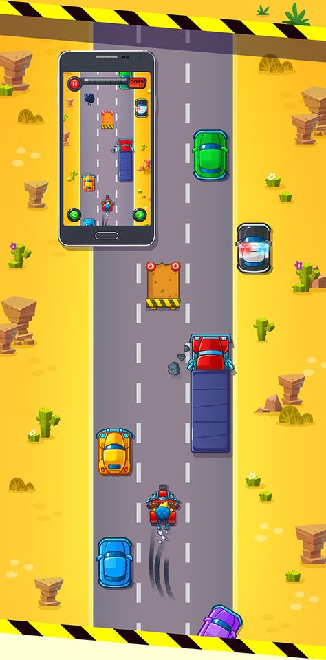 Car Race Illustration, Race Illustration, Car Racing Game, Runner Games, Game 2d, Car Game, Bike Race, Vector Game, Game Environment