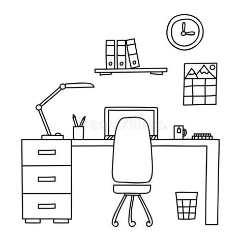 Workplace Design Office, Student Table, 3 Anime Best Friends Icons, Bright Abstract Art, Computer Drawing, Hand Doodles, Design Desk, Props Art, Background Powerpoint