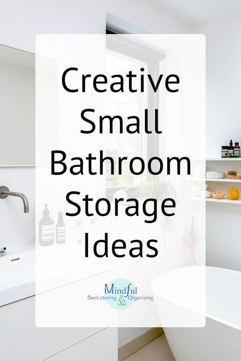 Are you tired of knocking over shampoo bottles when you get in the shower? What about running out of toilet paper (when the extra is down the hall!)? Get these simple solutions for small bathroom storage, so you have what you need, where you need it, all the while keeping your space clutter-free. Above Toilet Ideas, Storage Above Toilet, Small Apartment Bathroom Storage, Small Bathroom Storage Solutions, Small Bathroom Shelves, Small Bathroom Storage Ideas, Small Full Bathroom, Above Toilet, Recessed Shelves