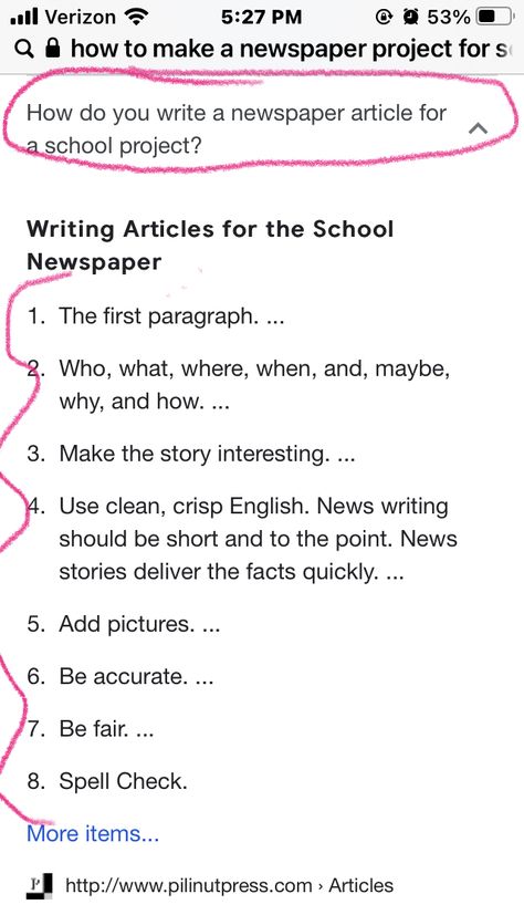 How To Write A Newspaper Article, Journalism Tips, School Newspaper, Pretty Journals, Newspaper Article, Dream Career, Writing Project, News Stories, School Projects