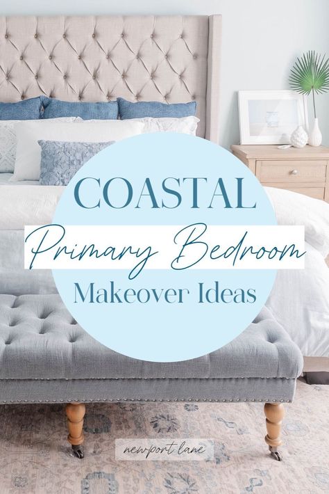 Transform your primary bedroom into a serene retreat with our blog post on Coastal Style Bedroom Ideas You'll Love. Discover inspiring Beach Themed Bedroom Ideas that bring the tranquility of the ocean to your space. Explore elegant Coastal Bedrooms designed to create a relaxing and inviting atmosphere. Coastal Elegant Bedroom, Luxury Coastal Bedroom, Adding Texture To A Room, Coastal Bedrooms Ideas, Coastal Bedroom Inspiration, Coastal Master Bedrooms Decor, Beach House Bedroom Aesthetic, Coastal Bedrooms Bedding, Themed Bedroom Ideas