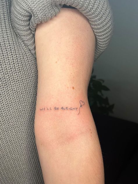 Hardy Styles Tattoo, Matilda Inspired Tattoo Harry Styles, Minimal Harry Styles Tattoo, Matilda Balloon Tattoo, If He Had Been With Me Tattoo, Cute Tattoos Harry Styles, Matilda Hs Tattoo, Fill Up Your Own Cup Harry Styles Tattoo, Harry Styles Minimalist Tattoo Matilda