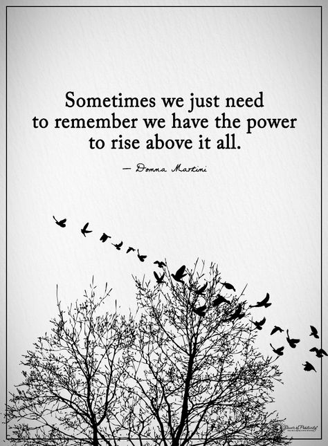 Sometimes we just need to remember we have the power to rise above it all. - Donna Martini  #powerofpositivity #positivewords  #positivethinking #inspirationalquote #motivationalquotes #quotes #life #love #hope #faith #respect #power #need #remember #rise #above Rise Above Quotes, Rise Above It, Rise Quotes, Job Motivation, I Will Rise, Inspirational Quotes With Images, Daily Positive Affirmations, Power Of Positivity, Rise Above