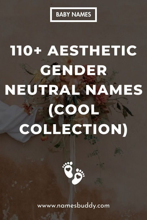 Aesthetic Gender Neutral Names Aesthetic Gender Neutral Names, Name Ideas Gender Neutral, Unisex Names Gender Neutral, Gender Neutral Names List, Neutral Names, Unisex Names, Fairy Names, Unisex Baby Names, The Hallow