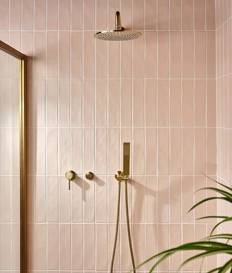 Pink Tile Bathroom Ideas, Modern Pink Bathroom, Pink Tile Bathroom, Pink Bathroom Tiles, Ceramic Rose, Master P, Chicken Dip, Pink Tiles, Bathroom Wall Tile