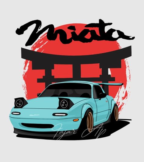 Miata Coloring Page, Miata Car Drawing, Miata Painting, Miata Car Aesthetic, Mazda Miata Drawing, Mazda Mx5 Miata Wallpaper, Miata Tattoo, Cars Wallpapers Aesthetic, Miata Mx5 Wallpaper