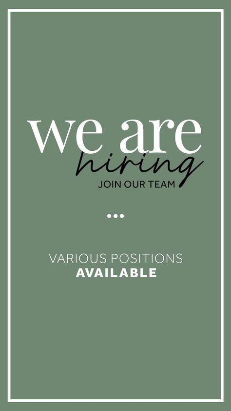 We’re Hiring, Influence People, Assistant Manager, Working In Retail, How To Influence People, Equal Opportunity, We Are Hiring, We're Hiring, Positive Results