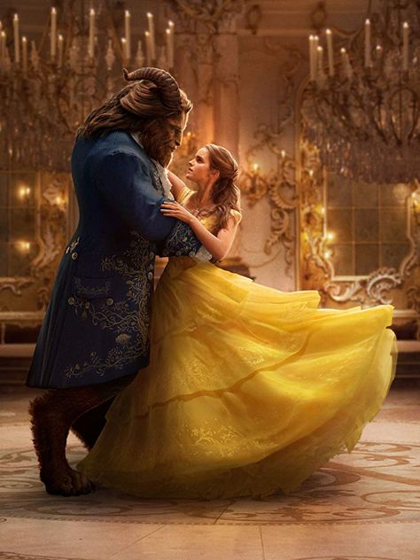 Emma Watson and Dan Stevens in Beauty and the Beast (2017) Disney Jigsaw Puzzles, Stars D'hollywood, The Beast Movie, Disney Cute, Beauty And The Beast Movie, The Beauty And The Beast, Beast Wallpaper, Iconic Poster, Dan Stevens