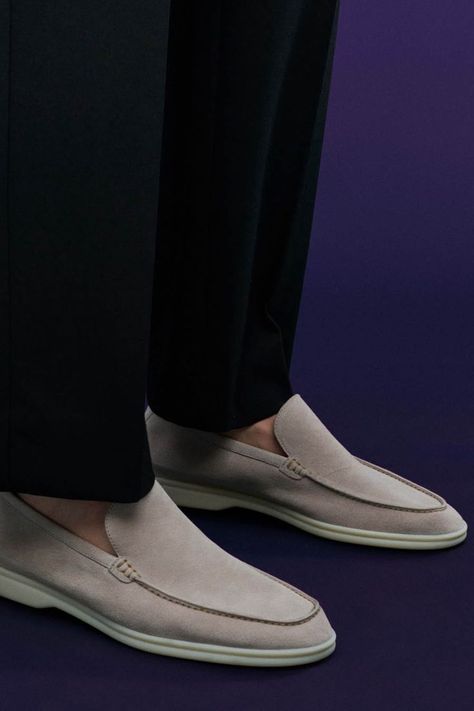 MytheresaMen Cruise 22 Comfortable Design, Loro Piana, Designer Brands, Loafers Men, Repellent, Water Repellent, Fall In Love, Dress Shoes Men, Mood Board