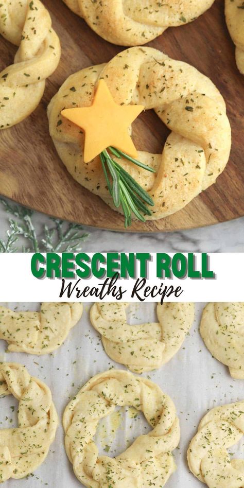 Crescent Roll Wreath Recipe | Dine Dream Discover Crescent Roll Wreath Recipes, Crescent Roll Wreath, Pizza Wreath, Wreath Recipe, Easy Crescent Rolls, Roll Wreath, Holiday Appetizer, Crescent Roll Dough, Dinner Bread