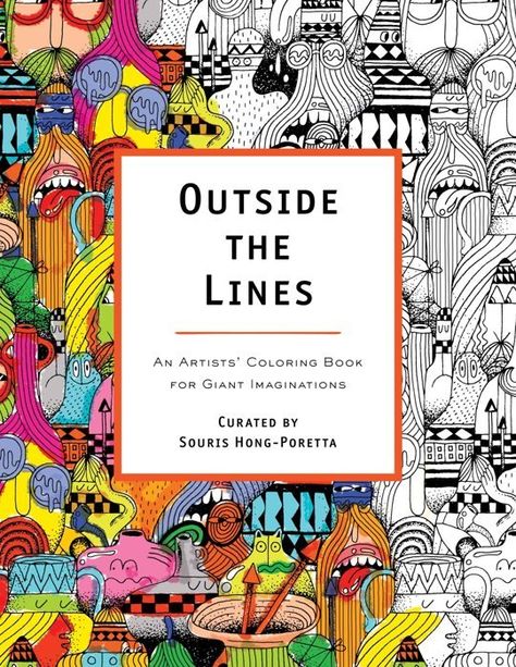 12 Adult Coloring Books: Relax, Unwind & Rediscover this Favorite Childhood Activity Line Artist, Buch Design, Adult Colouring, Colouring Book, Art Icon, Colouring Books, Faber Castell, Street Artists, Coloring Book Pages