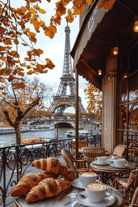 French Travel Aesthetic, Luxury Autumn Aesthetic, Food Fall Aesthetic, Travel To Paris Aesthetic, My Place Aesthetic, Paris Breakfast Aesthetic, Fall Paris Aesthetic, Aesthetic French Food, Paris Aesthetic Food