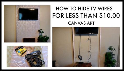 Simple Solution to Hide TV Cords Tv Wire Cover, Hide Tv Cords, Hide Tv Cables, Hide Tv, Tv Cords, Hiding Ugly, Hide Cords, Hidden Tv, Hide Cables