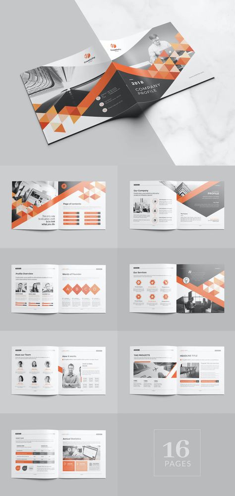 Company Profile Square Brochure Template InDesign - 16 pages Company Profile Brochure, Brochure Design Layouts, Square Brochures, Graphic Design Brochure, Design Layouts, Presentation Folder, Booklet Design, Event Branding, Text Print