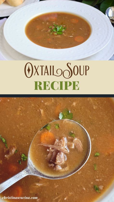 Ox Tail Soup Recipe Crockpot, Ox Tail Recipe Soup, Oxtail Soup Recipe, Ox Tail, Souper Bowl, Oxtail Soup, Delicious Soups, Small Food Processor, Air Fryer Dinner Recipes