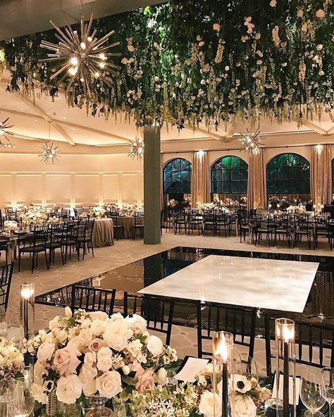 http://bit.ly/2wltj7c Indoor Garden Wedding Reception, Wedding Reception Dance Floor, Indoor Weddings, Floral Ceiling, Wedding Dance Floor, Indoor Wedding Receptions, Wedding Venues Indoor, Dance Floor Wedding, Social Dance