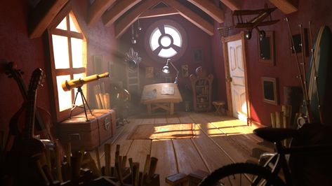 ArtStation - Interior Environment Lighting, Javier Valles Cinematic Lighting Interior, 3d Environment Lighting, Pixar Environment, 3d Environment Modeling, Jeremy Vickery, Environment Model, Environment Modeling, Environment Lighting, Interior Concept Art