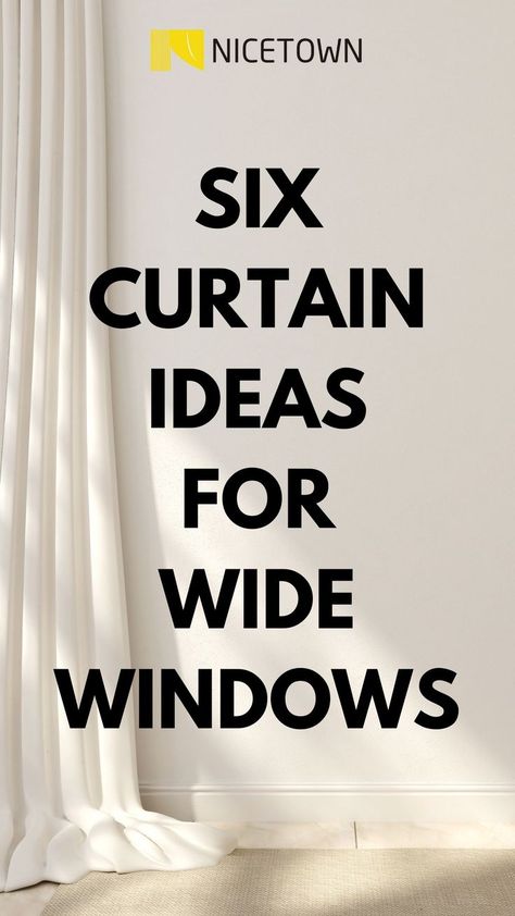 Curtains Craftsman Windows, Four Windows In A Row Curtains, Curtains Wide Windows, Curtains Over Doors, Extra Wide Window Treatments, Curtains On One Side Of Window Only, Curtain One Side Of Window, Short Window Curtains Ideas Bedroom, Big Window Treatments