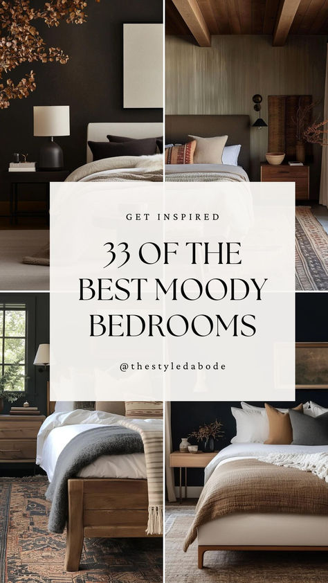 Transform your bedroom into a serene sanctuary with these 33 moody bedroom design ideas. Discover inspiring color palettes, cozy textures, and stylish accents to create a relaxing and sophisticated atmosphere. Perfect for your next fall refresh!

moody bedrooms blue, moody bedrooms master, moody bedrooms with wallpaper, moody bedrooms small, moody bedroom ideas dark walls Nate And Jeremiah Bedroom, Summer Thompson Styles Home, Cozy Small Master Bedrooms, Bedroom Inspirations Master Accent Walls Wood, Room Style Ideas Bedrooms, Wallpaper Master Bedrooms Decor, Side Bed Ideas, Agreeable Grey Bedroom, Masculine Master Bedrooms Decor