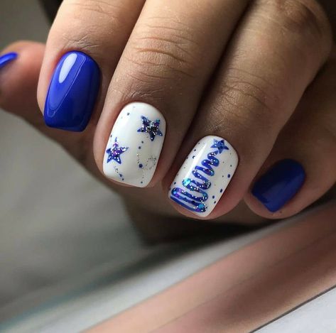 Unghie Sfumate, Square Nail Designs, Christmas Gel Nails, Cute Gel Nails, New Year's Nails, Xmas Nails, Stick On Nails, Artificial Nails, Nail Accessories