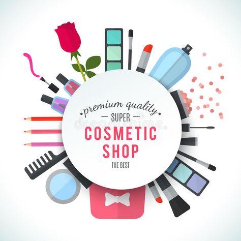 Professional quality cosmetics shop stylish vector logo. Professional quality co #Sponsored , #AFFILIATE, #AFFILIATE, #quality, #vector, #logo, #cosmetics Shop Board Design, Shop Board, Logo Online Shop, Logo Professional, Simple Illustrations, Cosmetic Logo, Beauty Salon Logo, Stylish Logo, Shop Front Signage