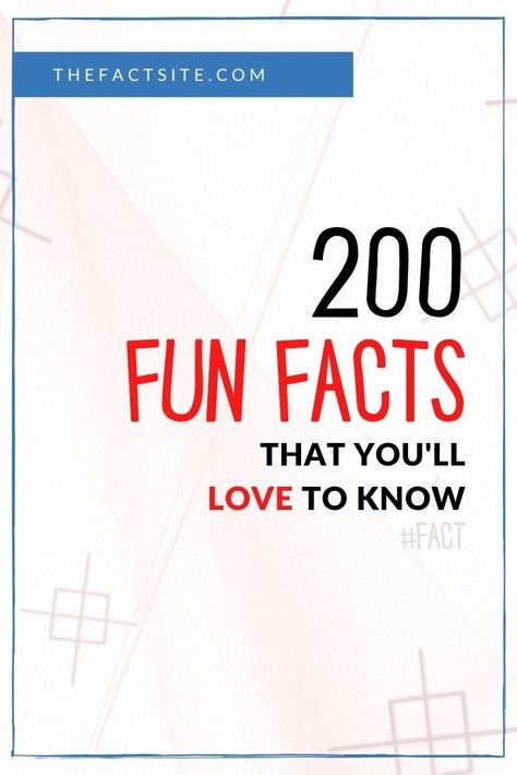 Love fun facts? We love them too! That's why we've got an awesome list of the top 200 most interesting and fun facts! Here you'll find out about a goat that served in the British Army, how to get free McDonald's for life, and what the irrational fear of fun is! Find the answers and more with these 200 random, fun facts that you'll love to know! #TheFactSite #Facts #RandomFacts #InterestingFacts #200Facts #FunFacts #FactsList #AmazingFacts Important Facts To Know, Random Fact Of The Day, Mind Blowing Facts Unbelievable Funny, Random Fun Facts Mind Blowing, Did You Know Facts Mind Blown, Weird Facts You Didnt Know, Weird Facts Random, Random Useless Facts, Weird Fun Facts